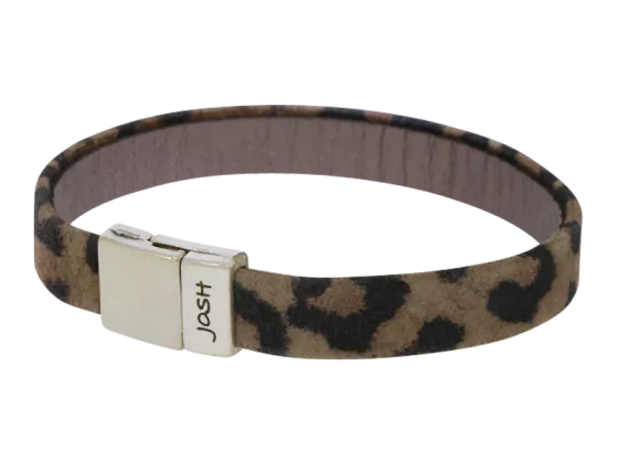 Lederarmband Ava schmal beige